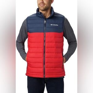 Columbia Red and Navy Vest/ Size M